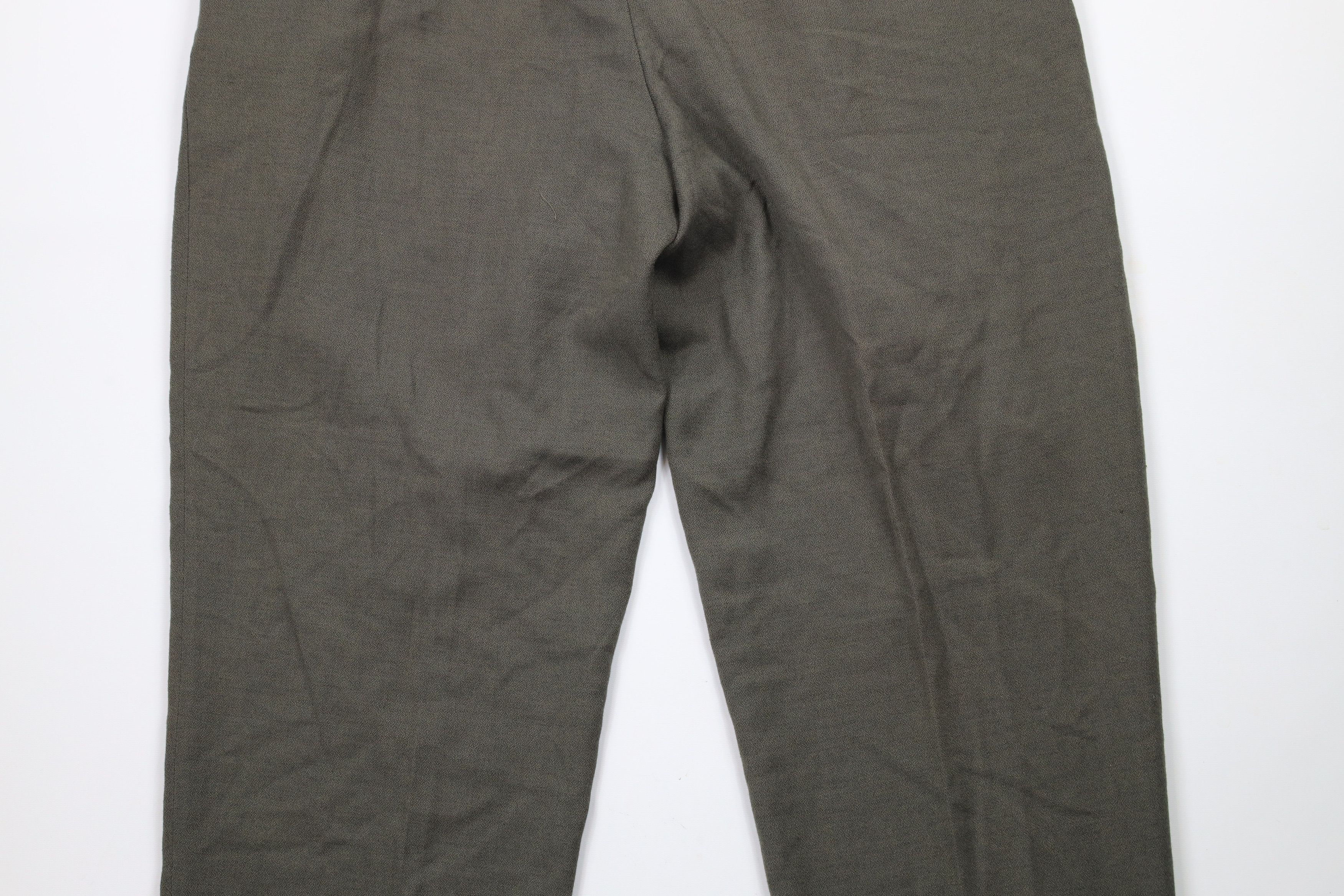 Vintage Vintage 90s Streetwear Wool Blend Wide Leg Chino Pants Green Size US 42 / EU 58 - 11 Thumbnail