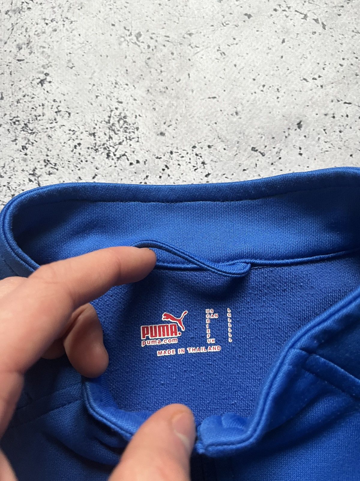 Puma Vintage Puma Italia Soccer Track Jacket Y2K USA Blue Size L Size US L / EU 52-54 / 3 - 6 Thumbnail