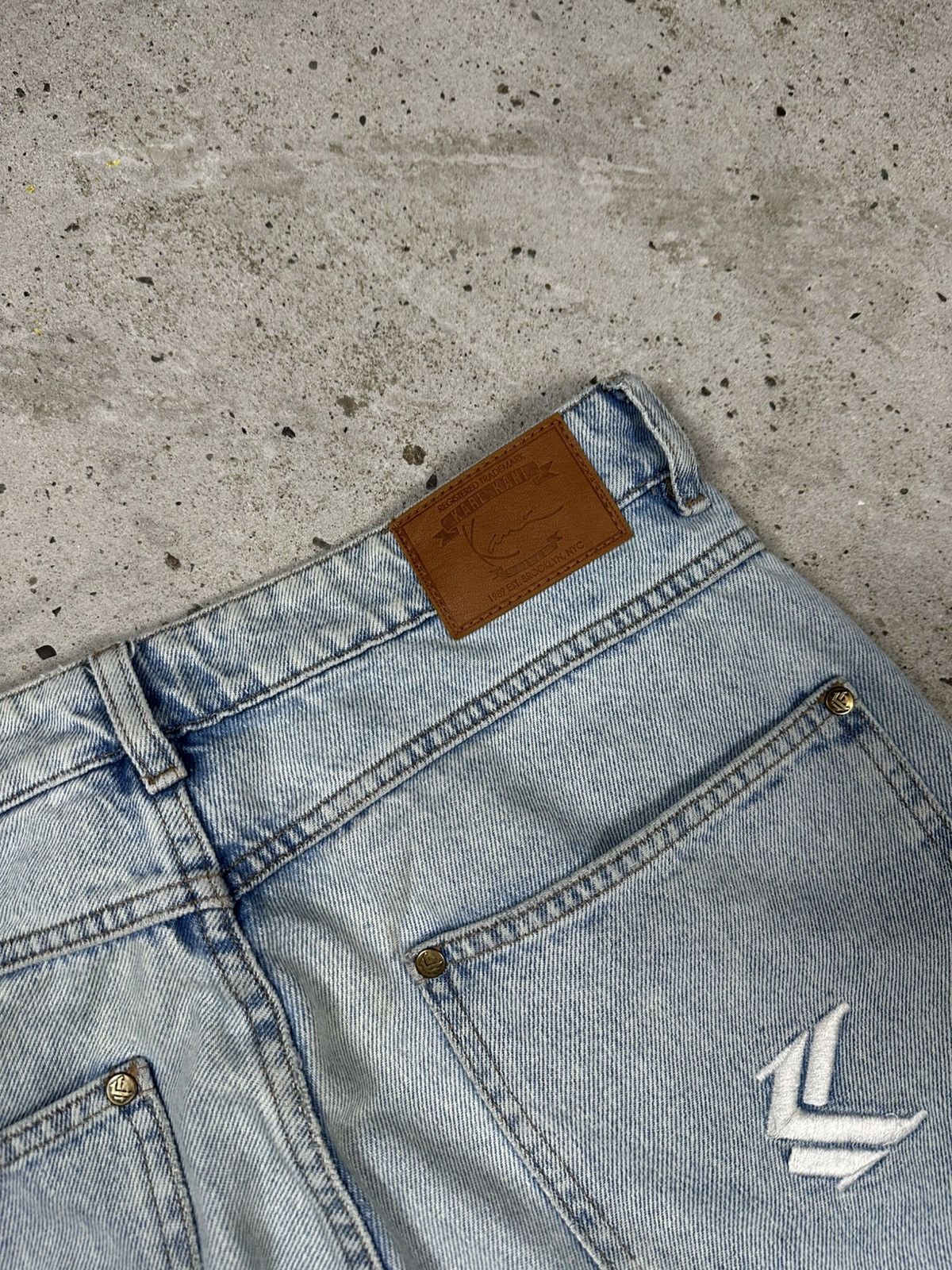 Karl Kani Vintage Y2K Karl Kani Carpenter Baggy Distressed Denim Pants Size US 31 - 21 Thumbnail