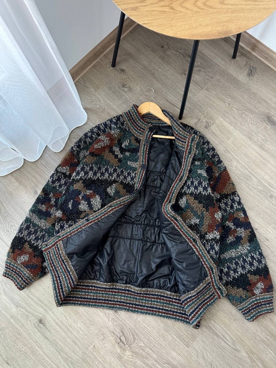 Japanese Brand × Missoni × Vintage Vintage Japanese Missoni Wool Bomber Two-Way Jacket Size US L / EU 52-54 / 3 - 14 Thumbnail