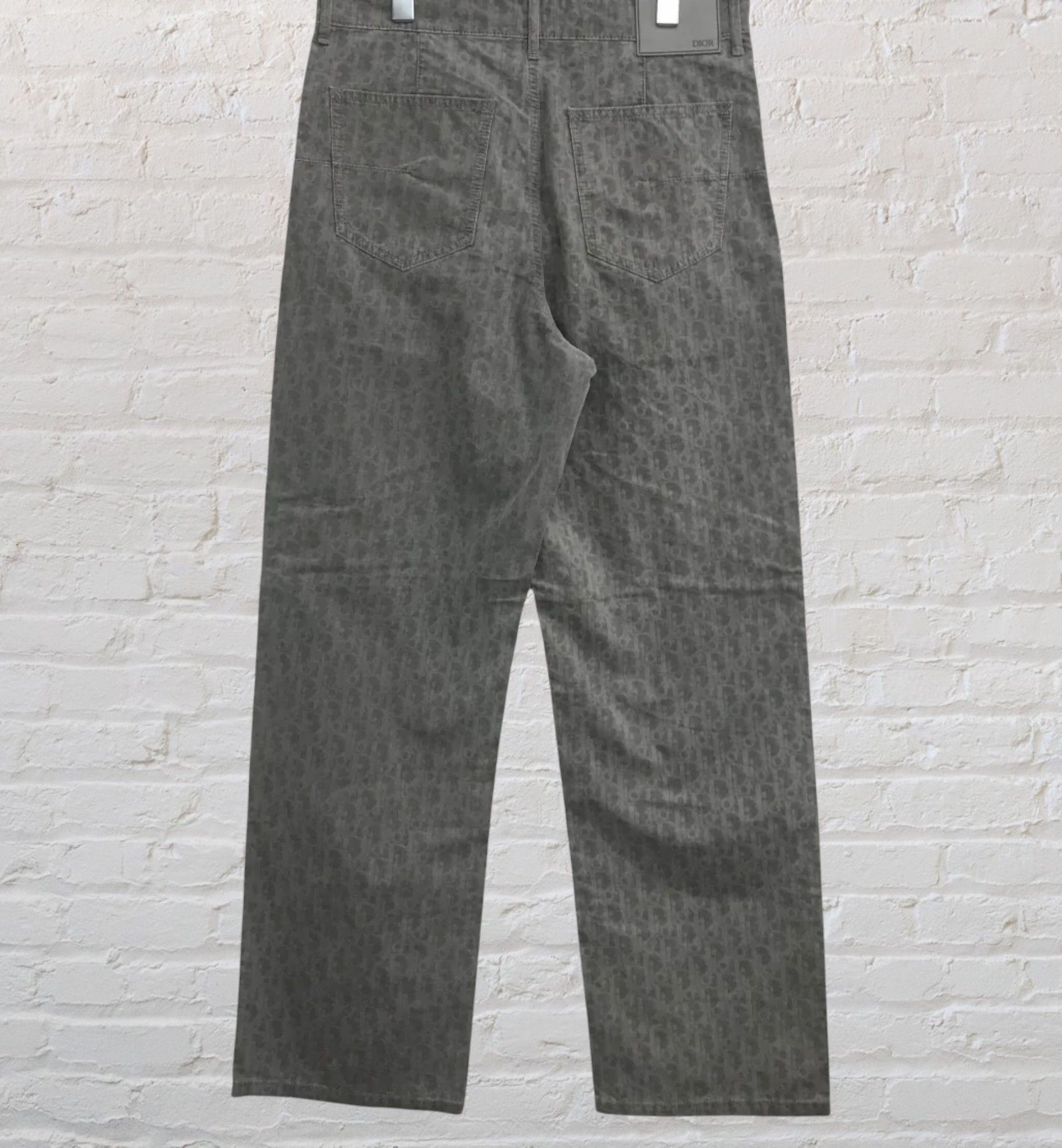 Dior Dior Oblique Monogram Cotton Jeans Pants Size US 32 / EU 48 - 2 Thumbnail