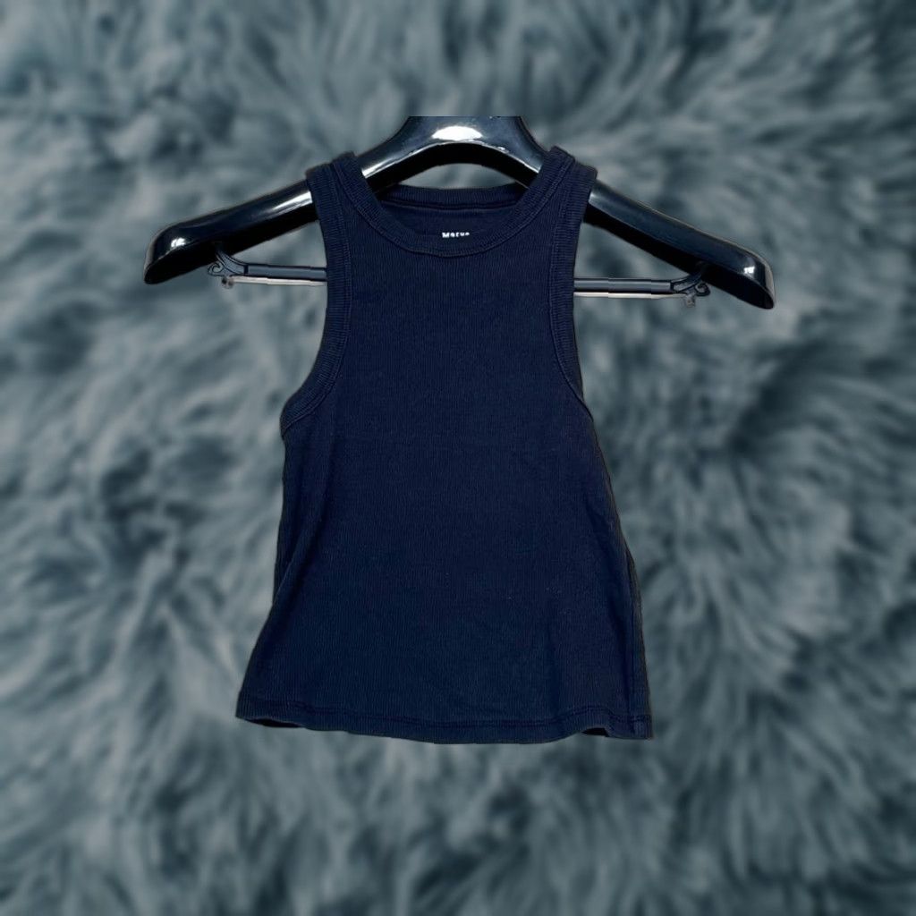Anthropologie Maeve Anthropologie Womens Tank Top Sleeveless Ribbed Black Size XS Cotton Blend Lightweight Casual Everyday Size XS / US 0-2 / IT 36-38 - 1 Thumbnail