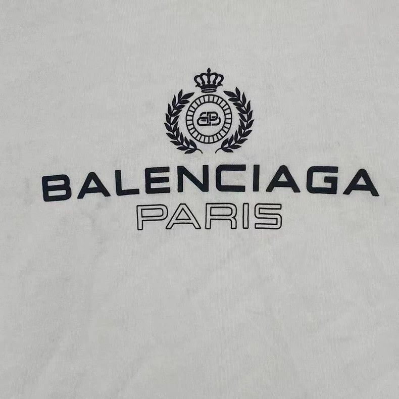 Balenciaga Balenciaga Crown Wheat Letter Short Sleeve Size US S / EU 44-46 / 1 - 5 Thumbnail