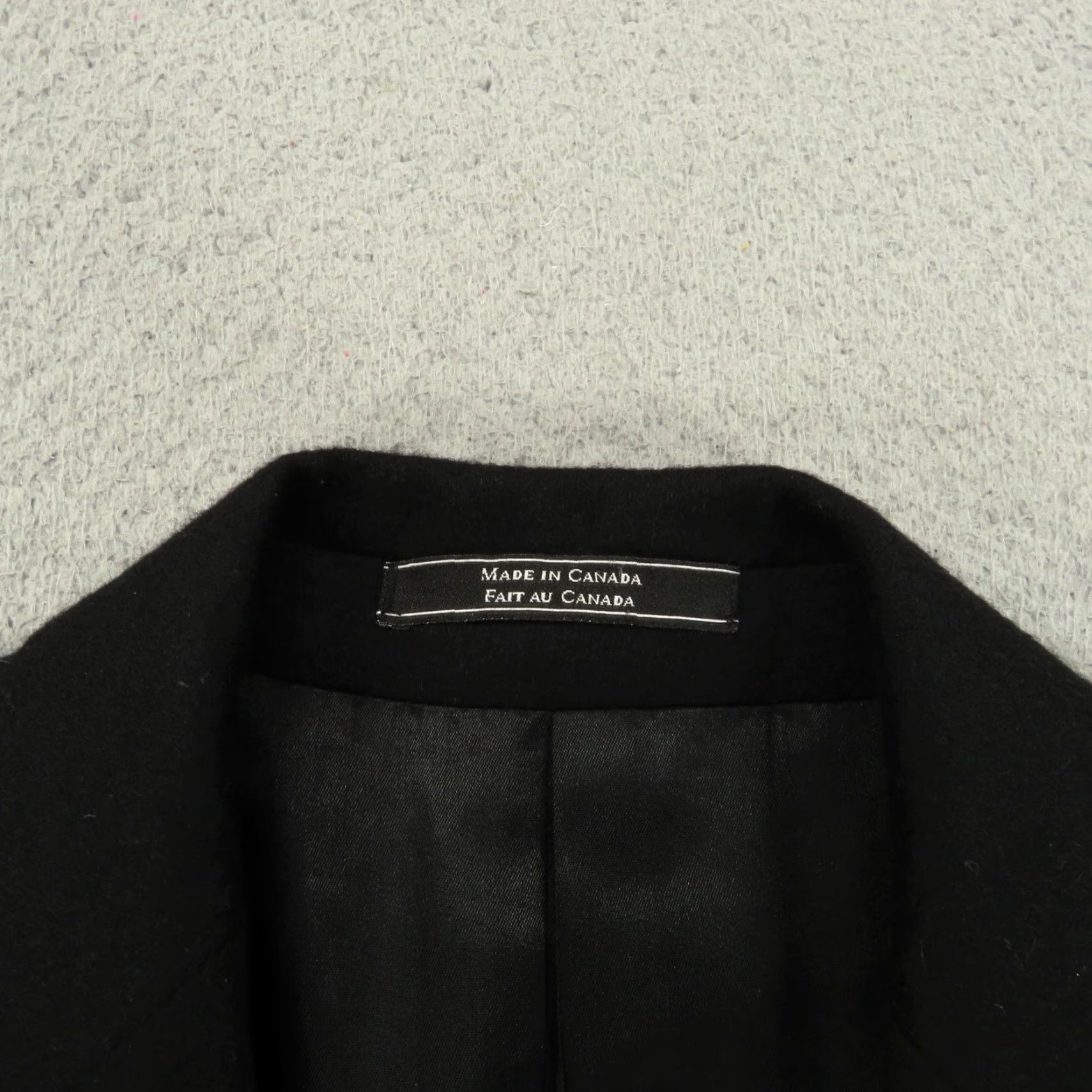 Vintage Arnold Brant 100% Cashmere Blazer 42R Black 3-Button Single-Breasted Jacket Mens Coat Ventless Regular Notch Lapel Size 42R - 5 Thumbnail