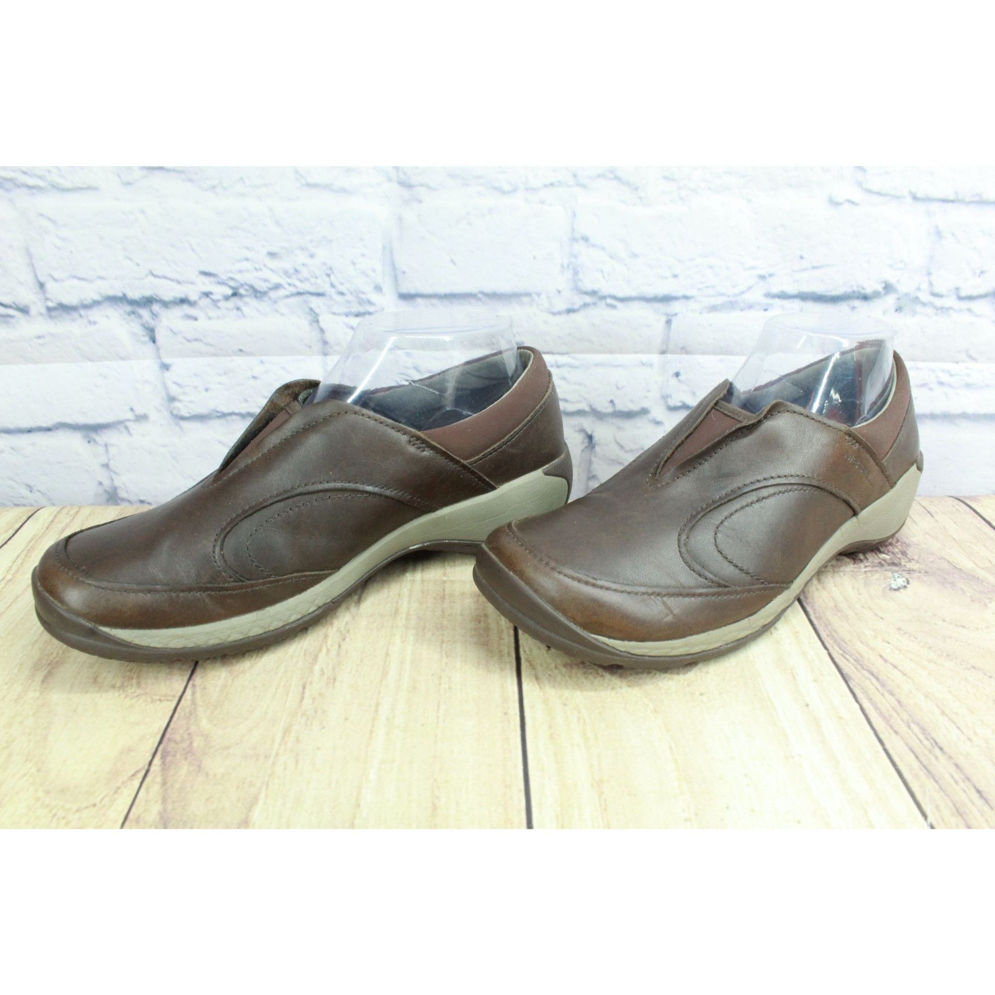 Merrell Merrell Espresso Brown Leather Slip‑On Moccasins Size 7.5 Size US 7.5 / IT 37.5 - 2 Thumbnail