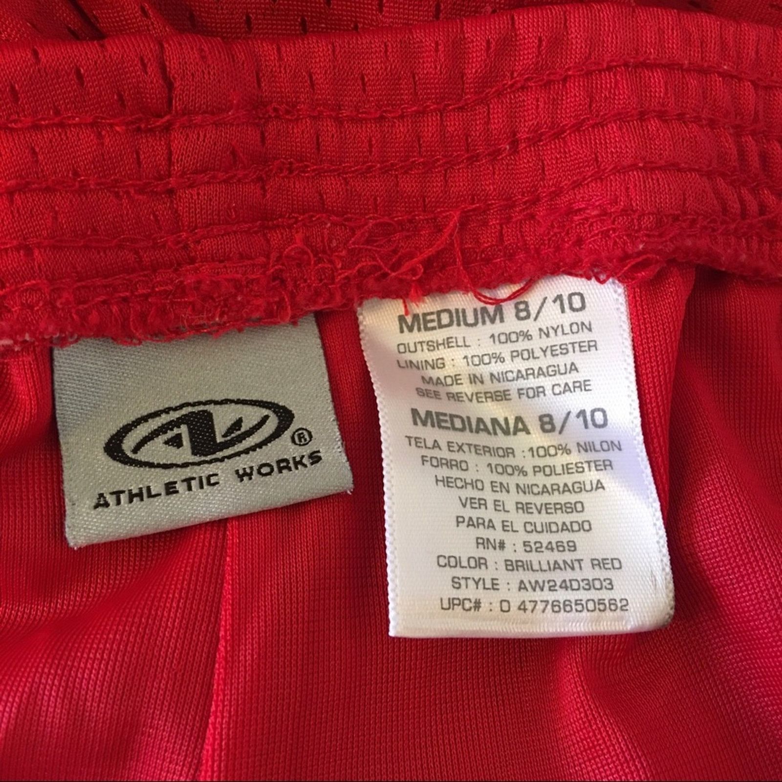 Athletic Works Athletic Works red mesh workout casual shorts Size 29" - 5 Thumbnail