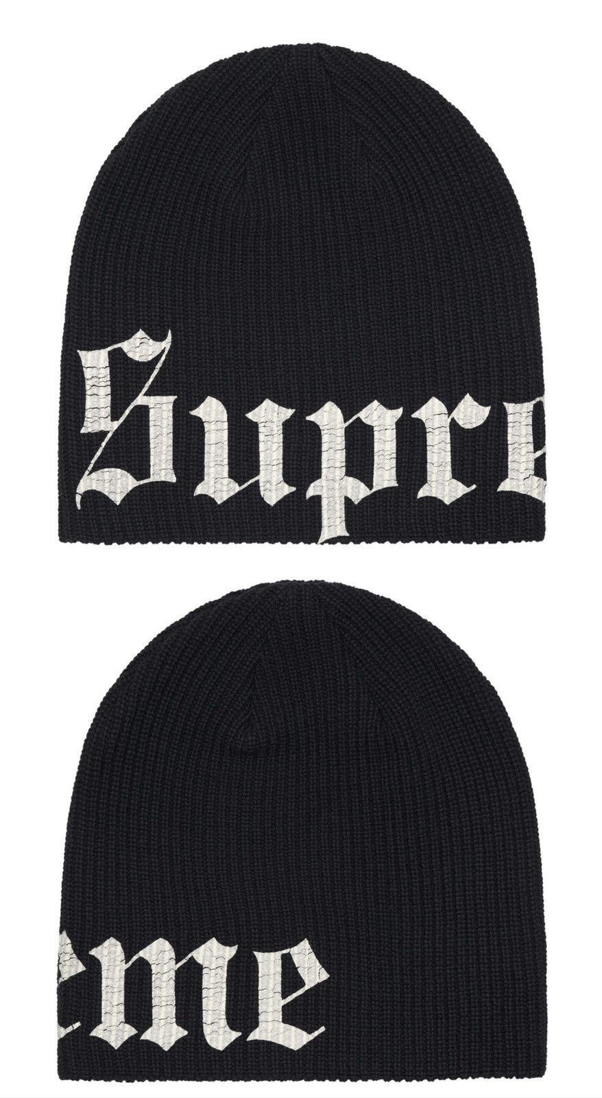 帽子 Supreme Old English Printed Beanie Black Supreme Old English Printed Beanie Black - SS25 - US