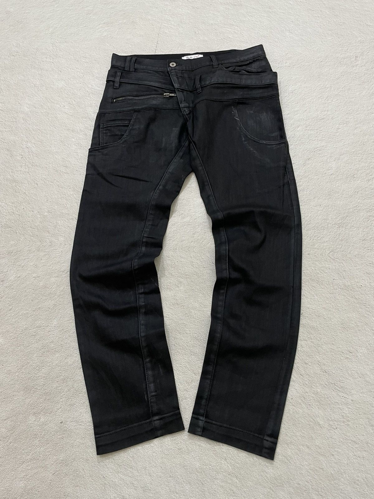 2000s Japan Rider Double Waist Denim Y2K Grunge Vkei Y2K