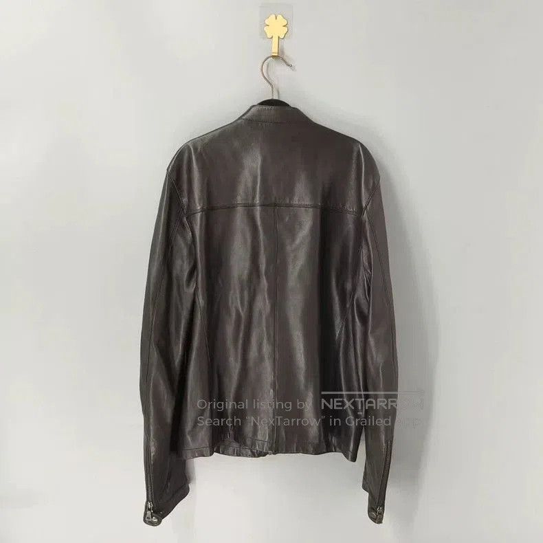 Prada PRADA Triangle Logo Leather Jacket. Size US S / EU 44-46 / 1 - 2 Thumbnail