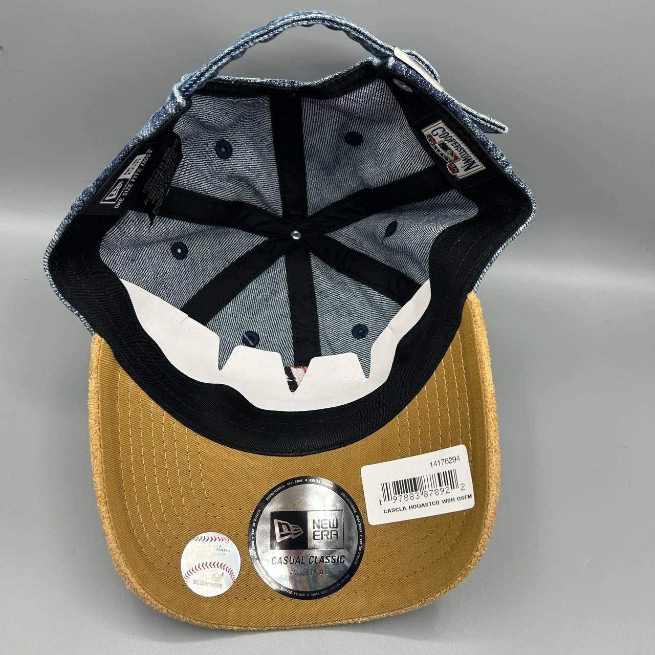 New Era Houston Astros Hat Men Denim Casual Classic MLB Strap Back Size ONE SIZE - 2 Thumbnail