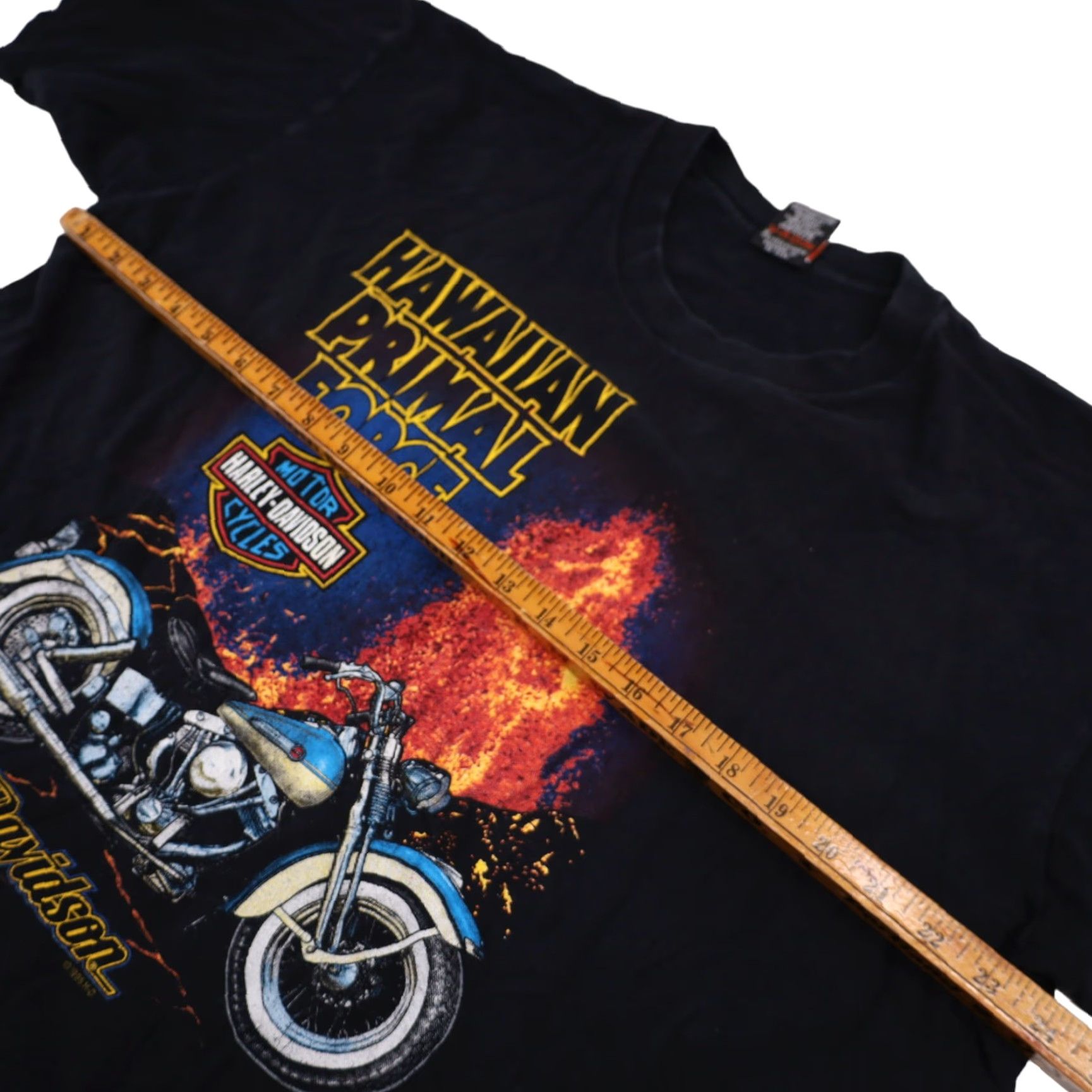 Harley Davidson VINTAGE Harley Davidson Hawaiian Primal Force Graphic T Shirt Mens 2XL Black Harley Davidson T-Shirt Graphic 90s Hawaii Pride Size US XXL / EU 58 / 5 - 7 Thumbnail