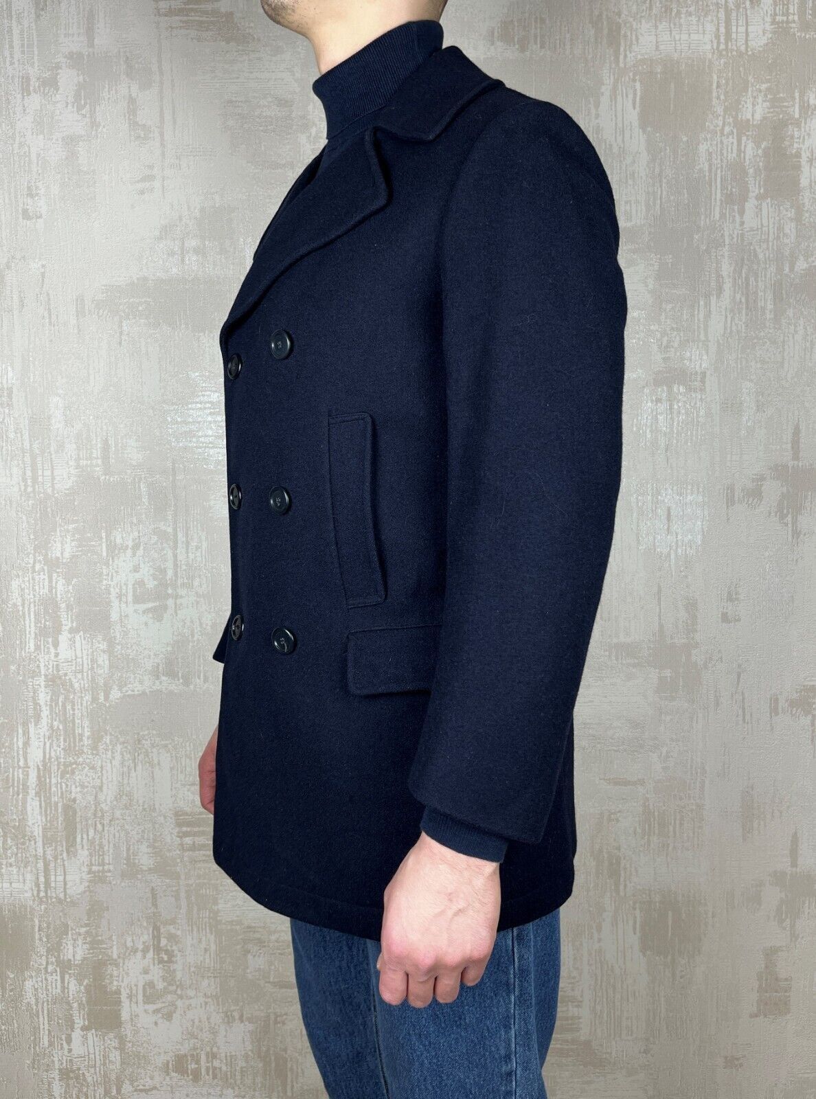 Vintage 90s Kuusinen Blackburn Wool England Peacoat Double-Breasted Size US M / EU 48-50 / 2 - 9 Thumbnail
