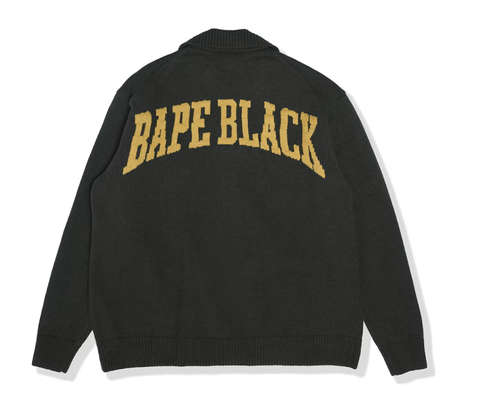 Bape BAPE BLACK Logo Cardigan Sweater - Green Size US M / EU 48-50 / 2 - 4 Thumbnail