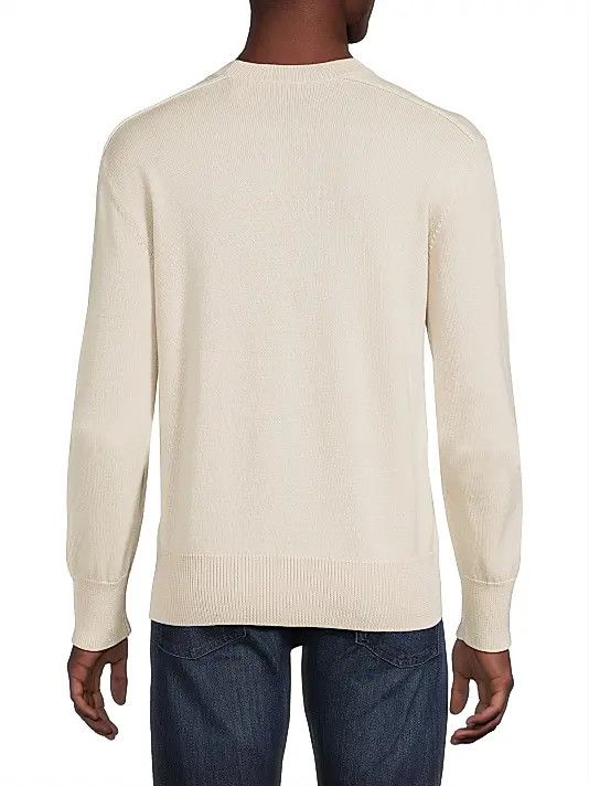 Burberry os11x1225 Dup / Check Label Wool Sweater in Beige Size US XL / EU 56 / 4 - 6 Thumbnail