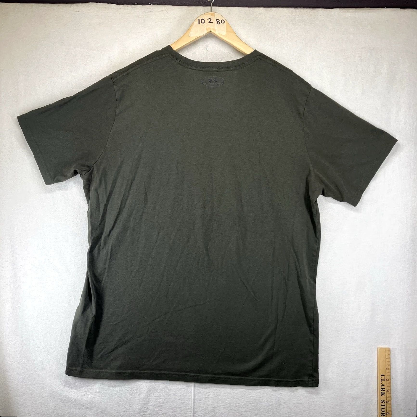 Under Armour Under Armour Men's 2XL UA Graphic Tee T-Shirt Short Sleeve Crew Neck Military Green Graphic Print Warrior HeatGear Breathable Lightweight Shirt Mens Size US XXL / EU 58 / 5 - 2 Thumbnail