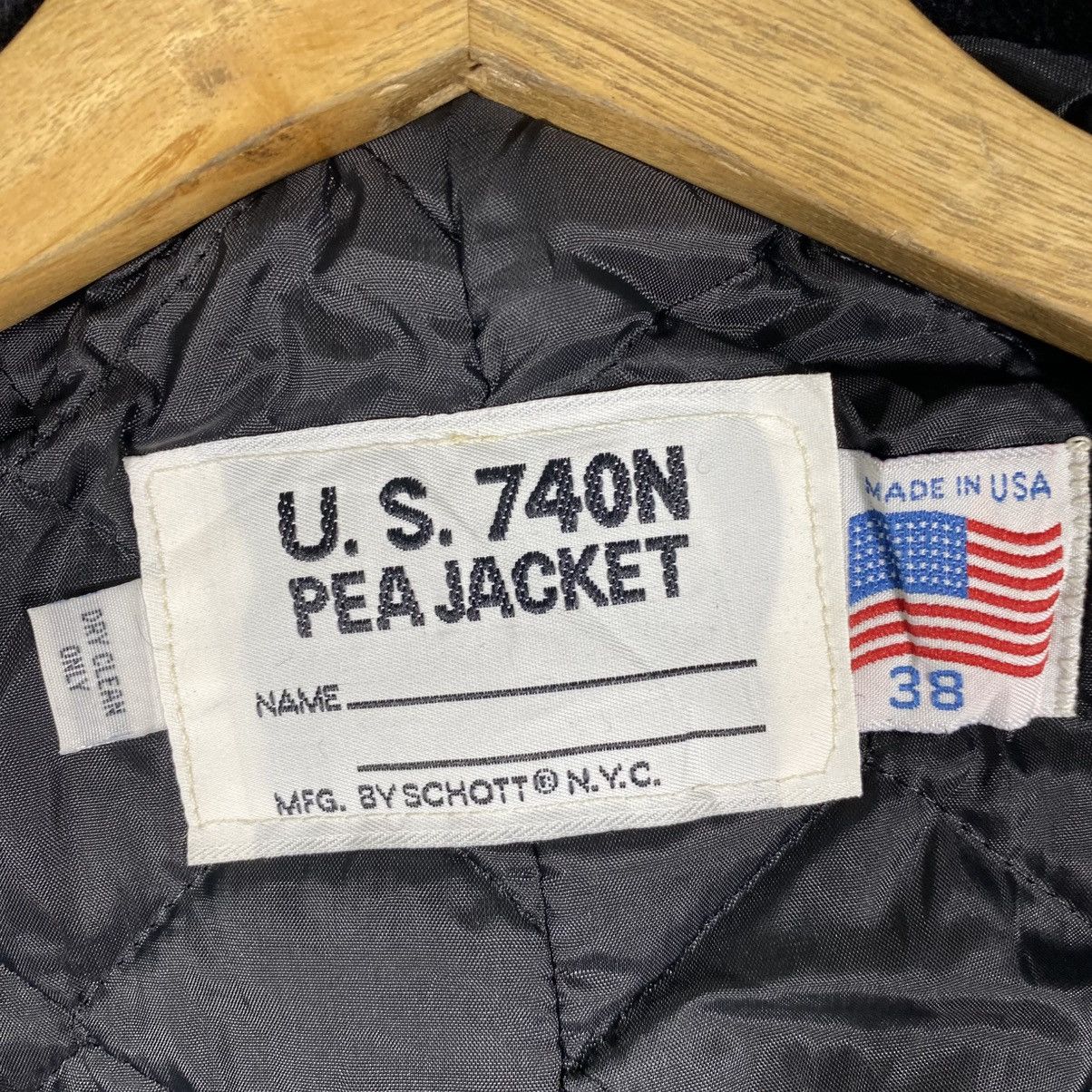 Schott Vintage Schott U.S 740N Peacoat Wool Button Jacket Size US M / EU 48-50 / 2 - 8 Thumbnail