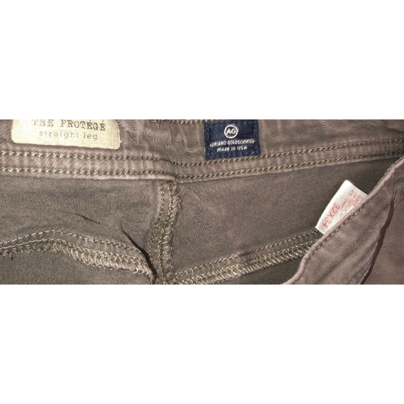 Vintage AG Adriano Goldschmied Pants Mens Gray PROTEGE Straight Leg Size 32 X 34 Size US 32 / EU 48 - 5 Thumbnail
