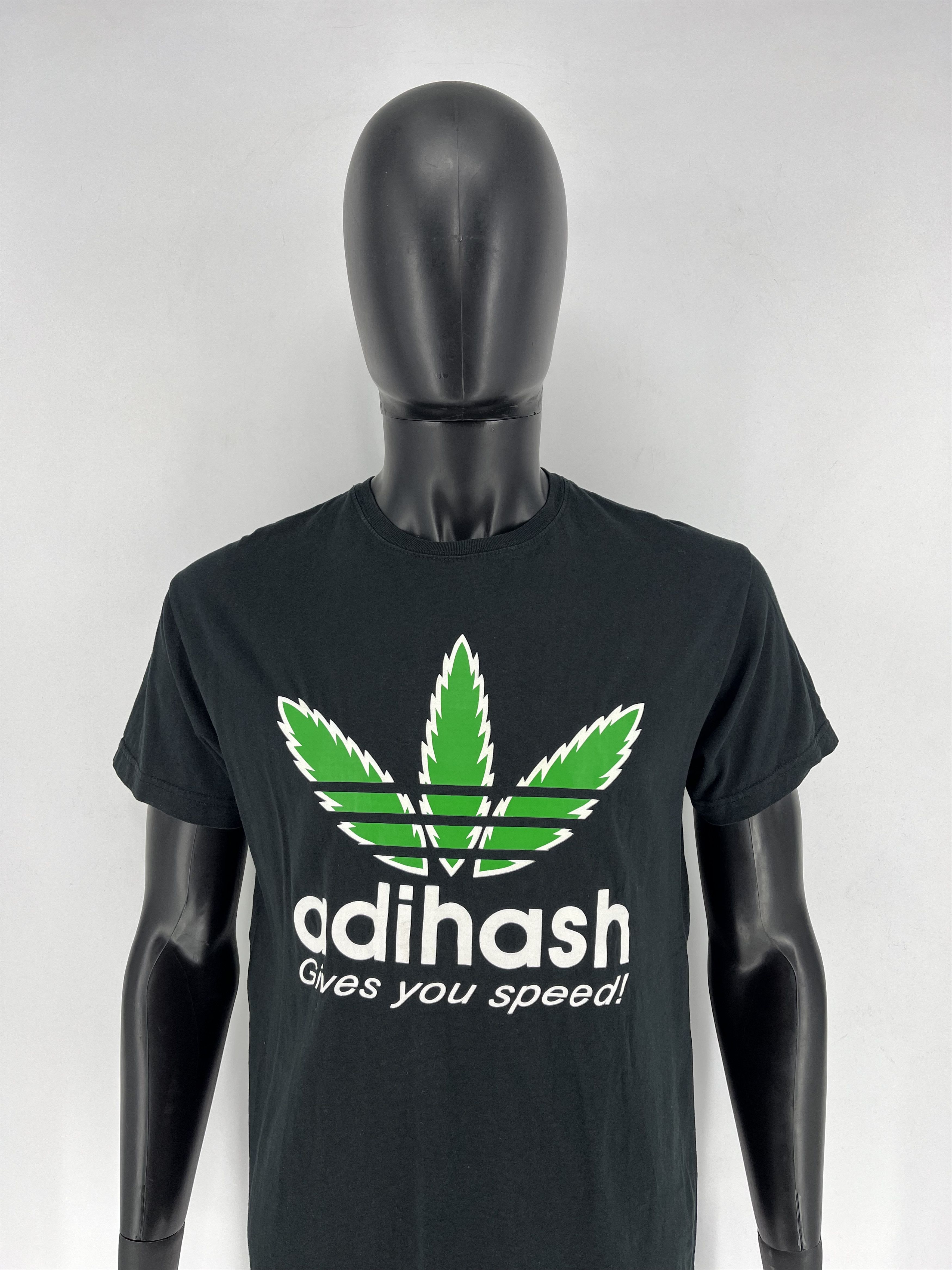 Vintage Vintage Y2K Adihash Gives You Speed Single Stitch T-shirt Size US L / EU 52-54 / 3 - 1 Thumbnail