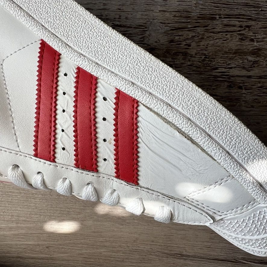 Adidas × Vintage ADIDAS • Superstar 2 "White/Red" (4.5M) Size US 5 / EU 37 - 17 Thumbnail