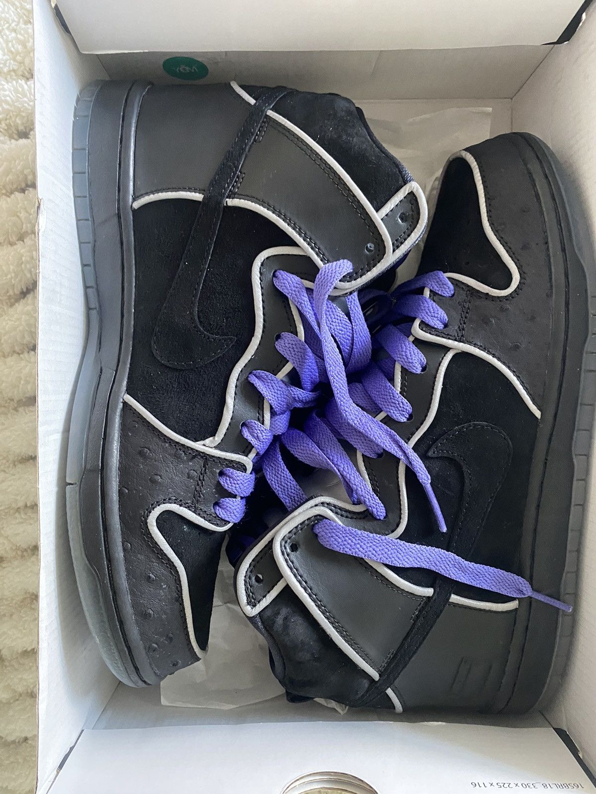 Nike dunk high elite sb purple box