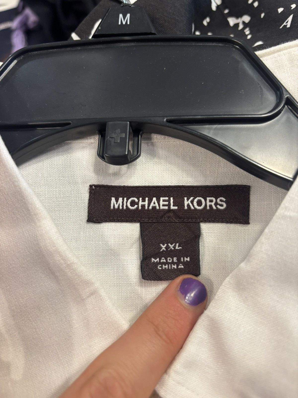 Michael Kors XXL Michael Kors White Button Up Dress Shirt Size US XXL / EU 58 / 5 - 3 Thumbnail