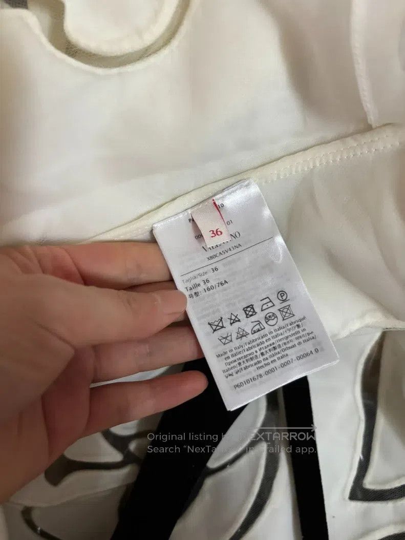 Valentino Valentino White floral cut-out print long-sleeved coat wit Size XS / US 0-2 / IT 36-38 - 4 Thumbnail