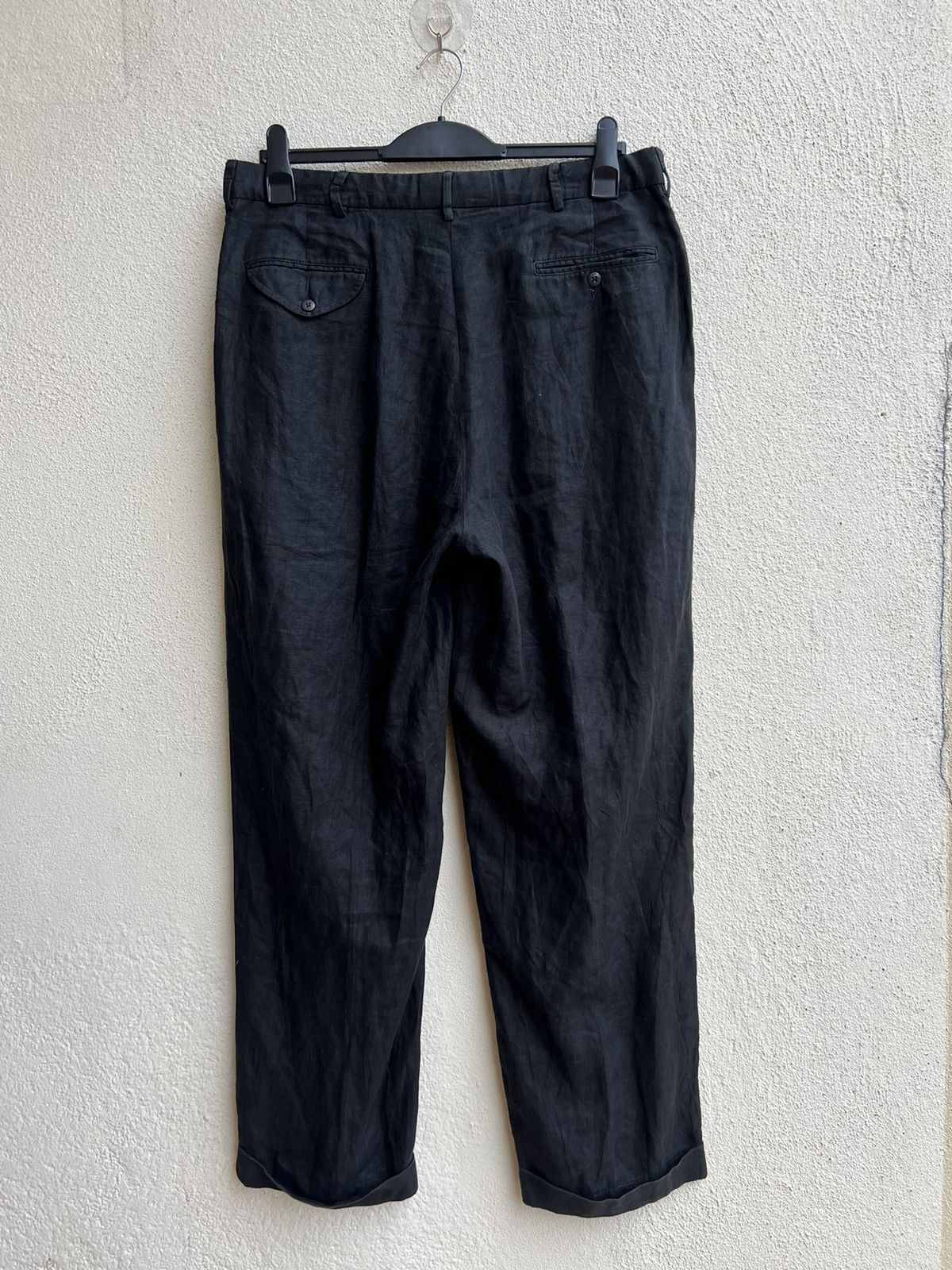 Polo Ralph Lauren × Ralph Lauren Vintage 90s Polo Ralph Lauren 100% Linen Trouser Pant Size US 35 - 24 Thumbnail