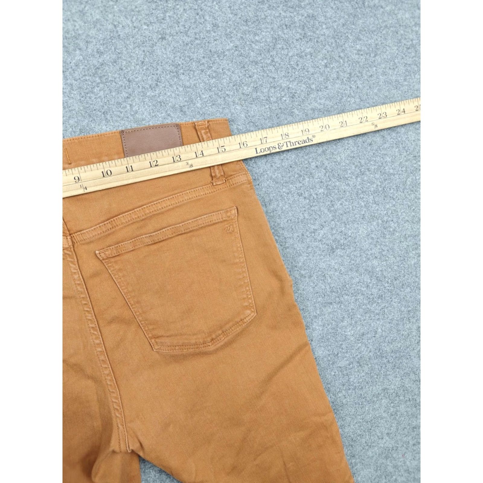 Madewell Madewell Jeans Womens 28 Brown Skinny Mid-Rise Stretch Denim Button Fly Size 28" / US 6 / IT 42 - 7 Thumbnail