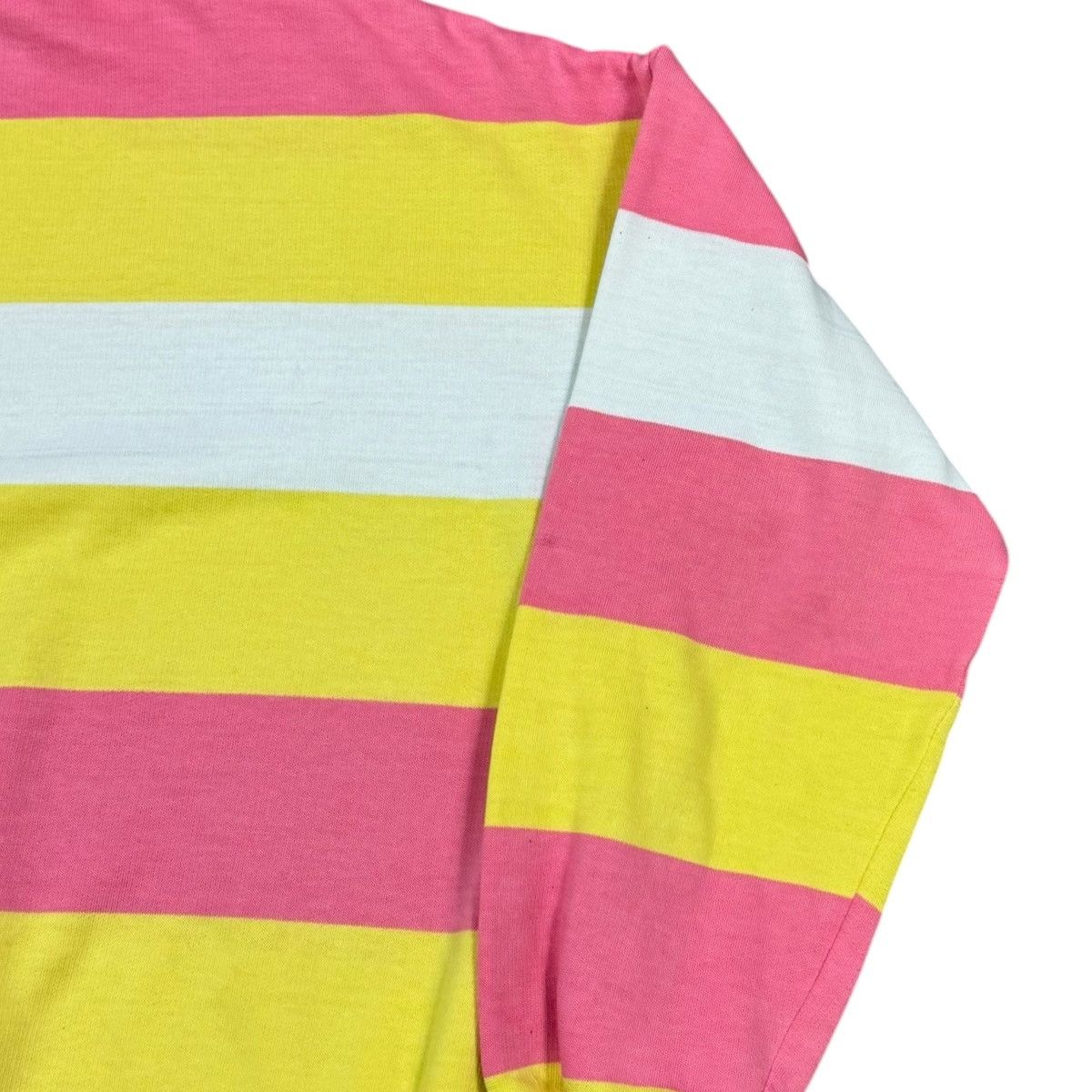 Adidas Vintage Adidas Cotton Blend Striped Sweatshirt L FLAWS Size L / US 10 / IT 46 - 6 Thumbnail