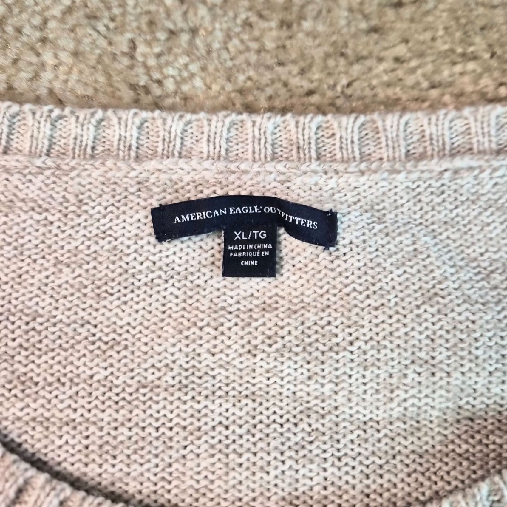 American Eagle Outfitters VINTAGE American Eagle Outfitters Sweater Women XL Tan Aztec Wool Blend Southwest Oversized G057 Size XL / US 12-14 / IT 48-50 - 3 Thumbnail