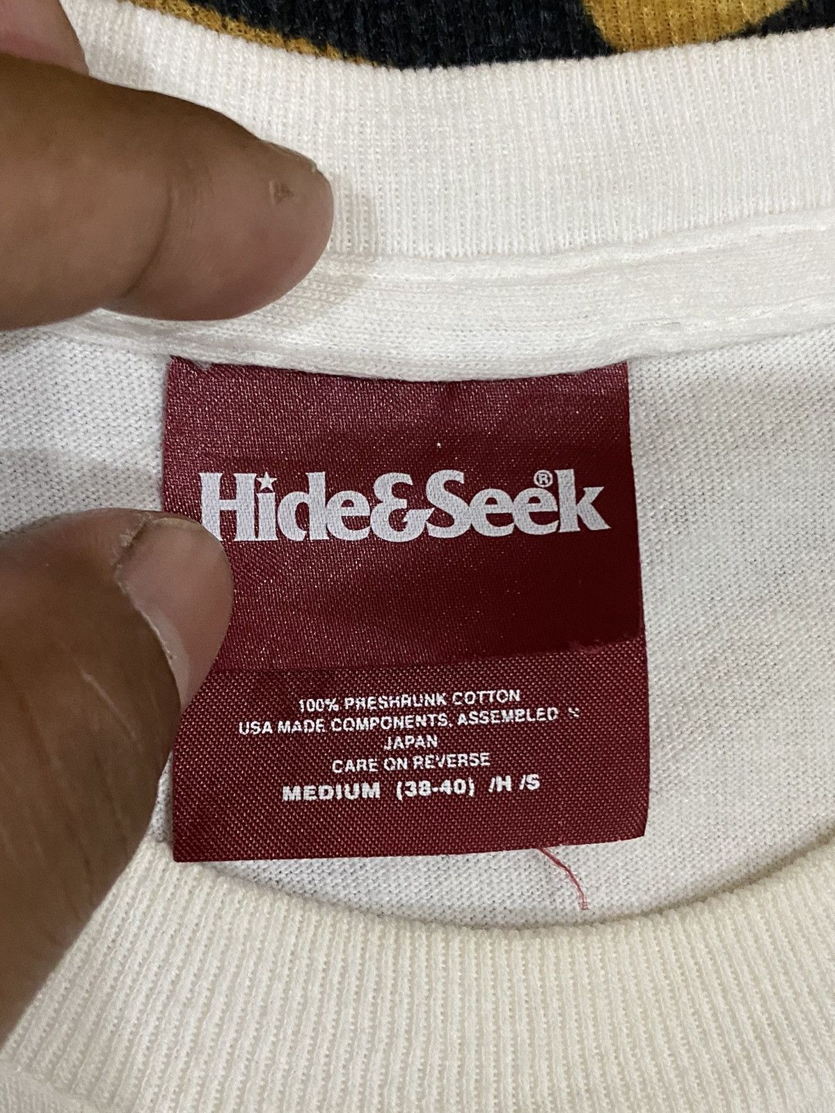 Japanese Brand RARE HIDE&SEEK BORN FREE WHITE TEE Size US M / EU 48-50 / 2 - 8 Thumbnail