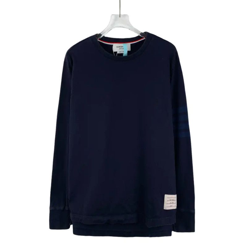 Thom Browne Thom Browne Women's Navy Cotton Pullover Sweater 0089 Size XS / US 0-2 / IT 36-38 - 1 Thumbnail