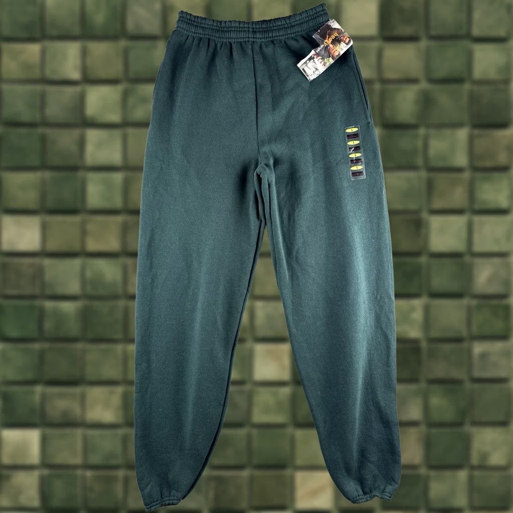Vintage VINTAGE Britannia Sweatpants Jogger Green 90s NWT Men S Forest Heavyweight Cotton-Polyester Set Pants Size US 29 - 1 Thumbnail