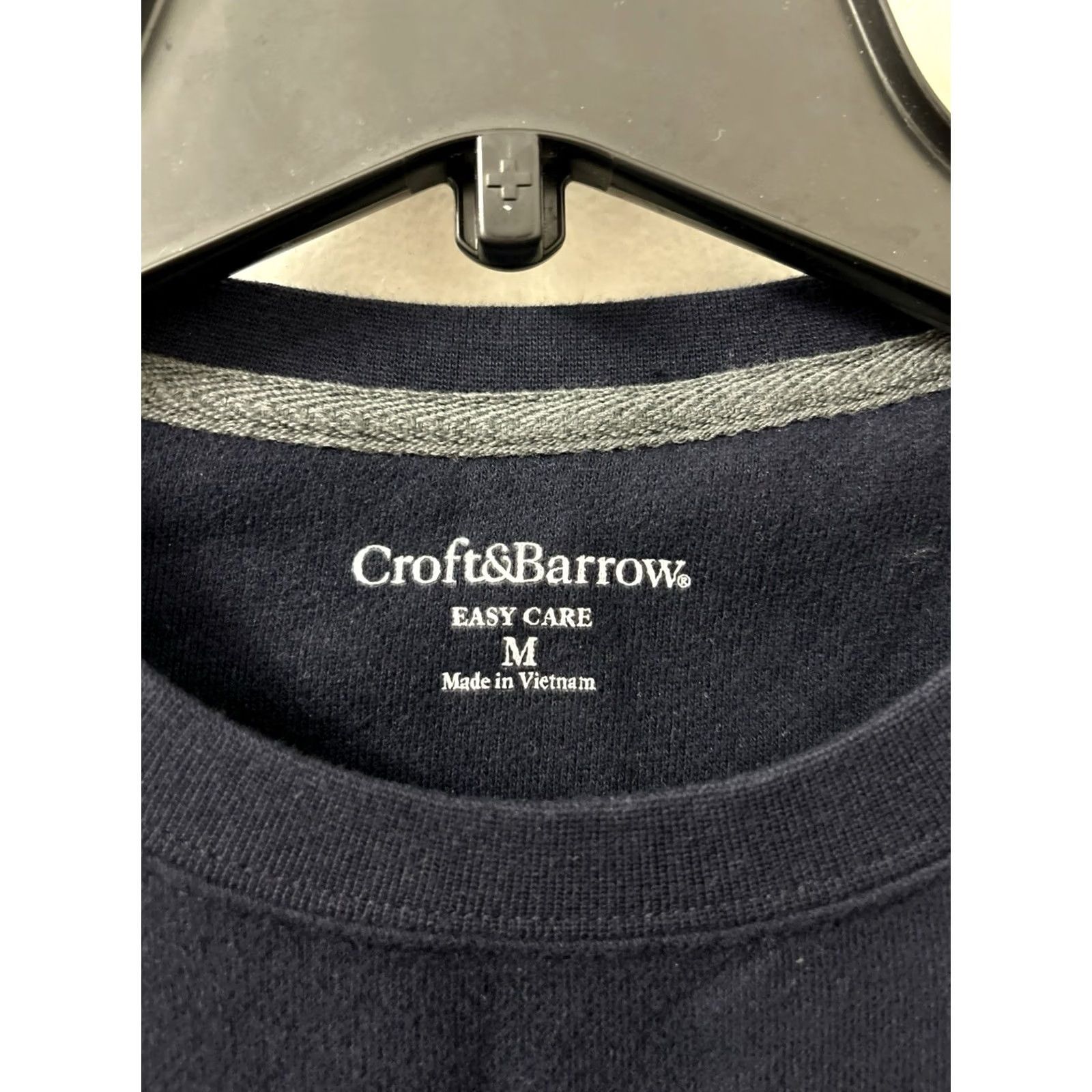 Croft & Barrow Croft & Barrow Crewneck Mens Medium Navy Blue Pullover Sweatshirt L/S NWT Size US M / EU 48-50 / 2 - 6 Thumbnail