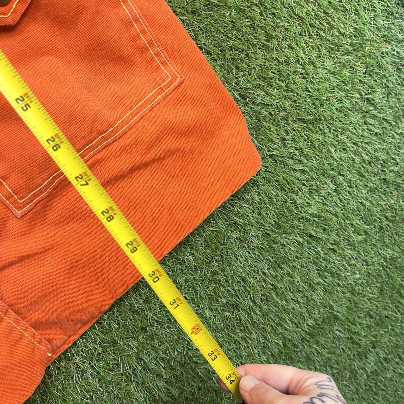 Sears Vintage Sears Barn Jacket Womens 10 Medium Valor Orange Long Chore 80s 90s Sears Jacket Women 10 Orange Barn Vintage 80s 90s Size L / US 10 / IT 46 - 7 Thumbnail