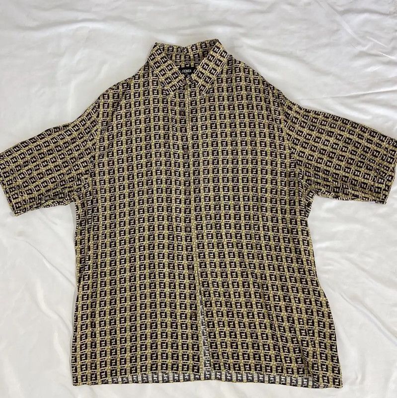 Fendi Fendi Multicolor Short Sleeve Shirt for Men 0089 Size US L / EU 52-54 / 3 - 1 Thumbnail