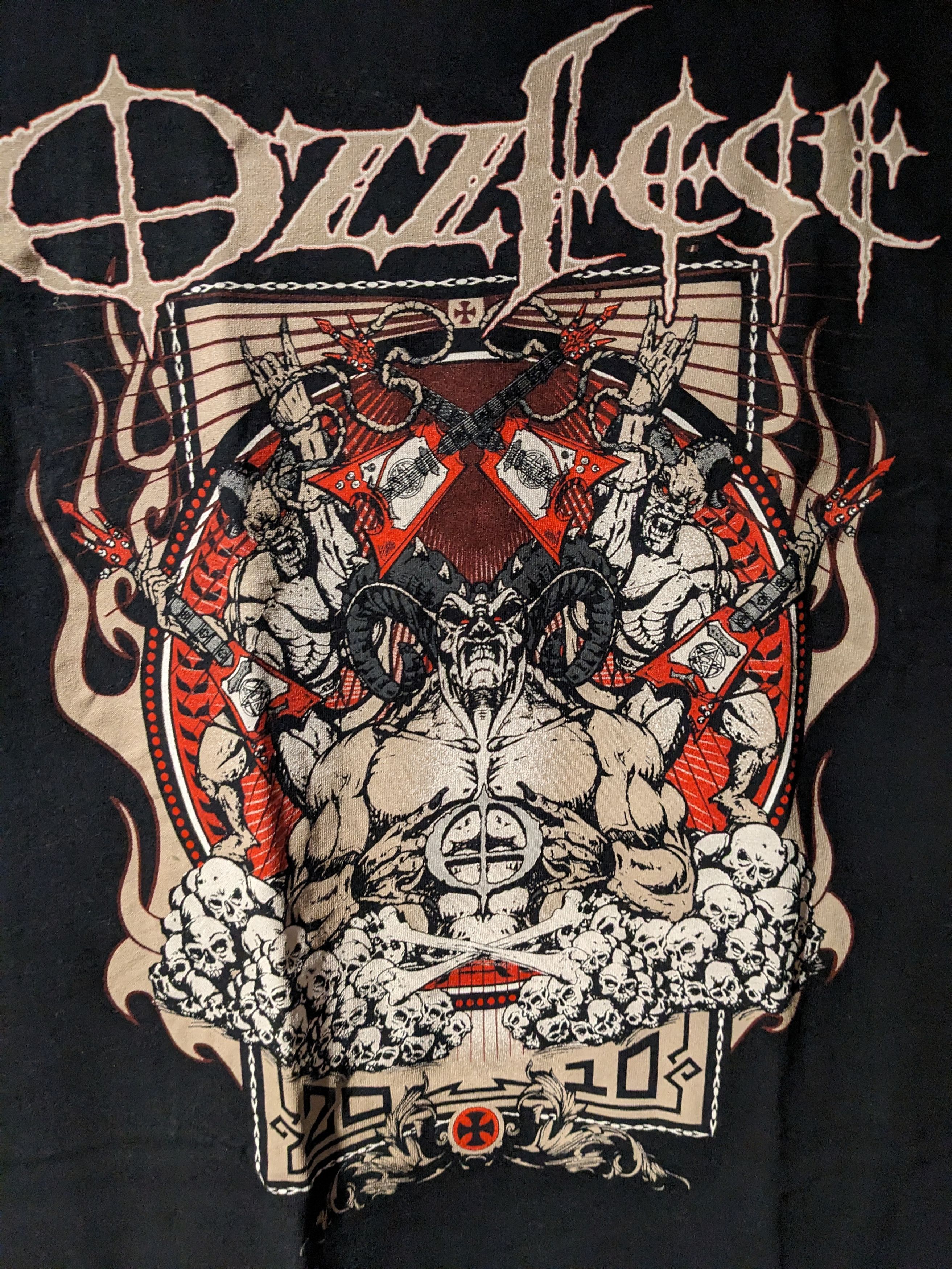 Band Tees Vintage 2010 Ozzfest Ozzy Osbourne Black Large T-Shirt Size US L / EU 52-54 / 3 - 2 Thumbnail