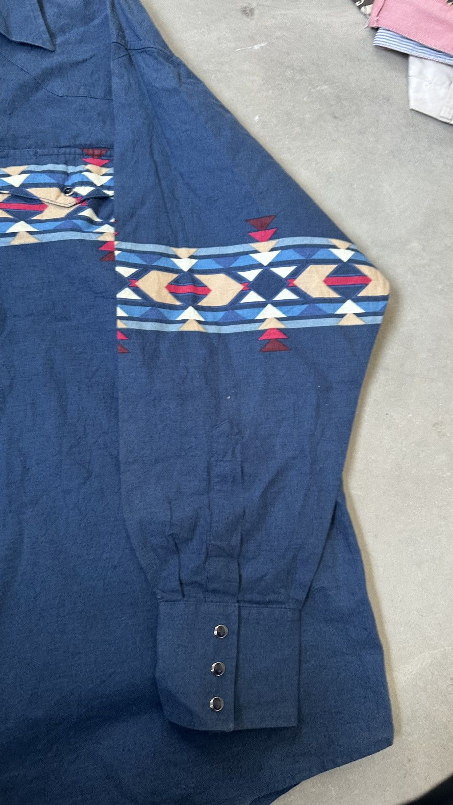 Wrangler VINTAGE WRANGLER WESTERN SHIRT AZTEC NAVAJO Size US XXL / EU 58 / 5 - 4 Thumbnail