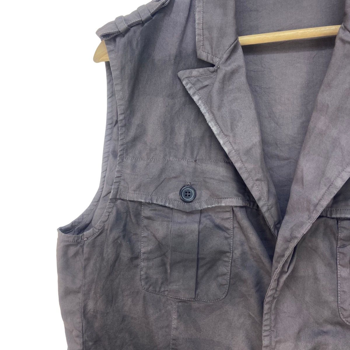 🔥Rare Emmegierrefashion Discoloured Style Sleeveless Jacket