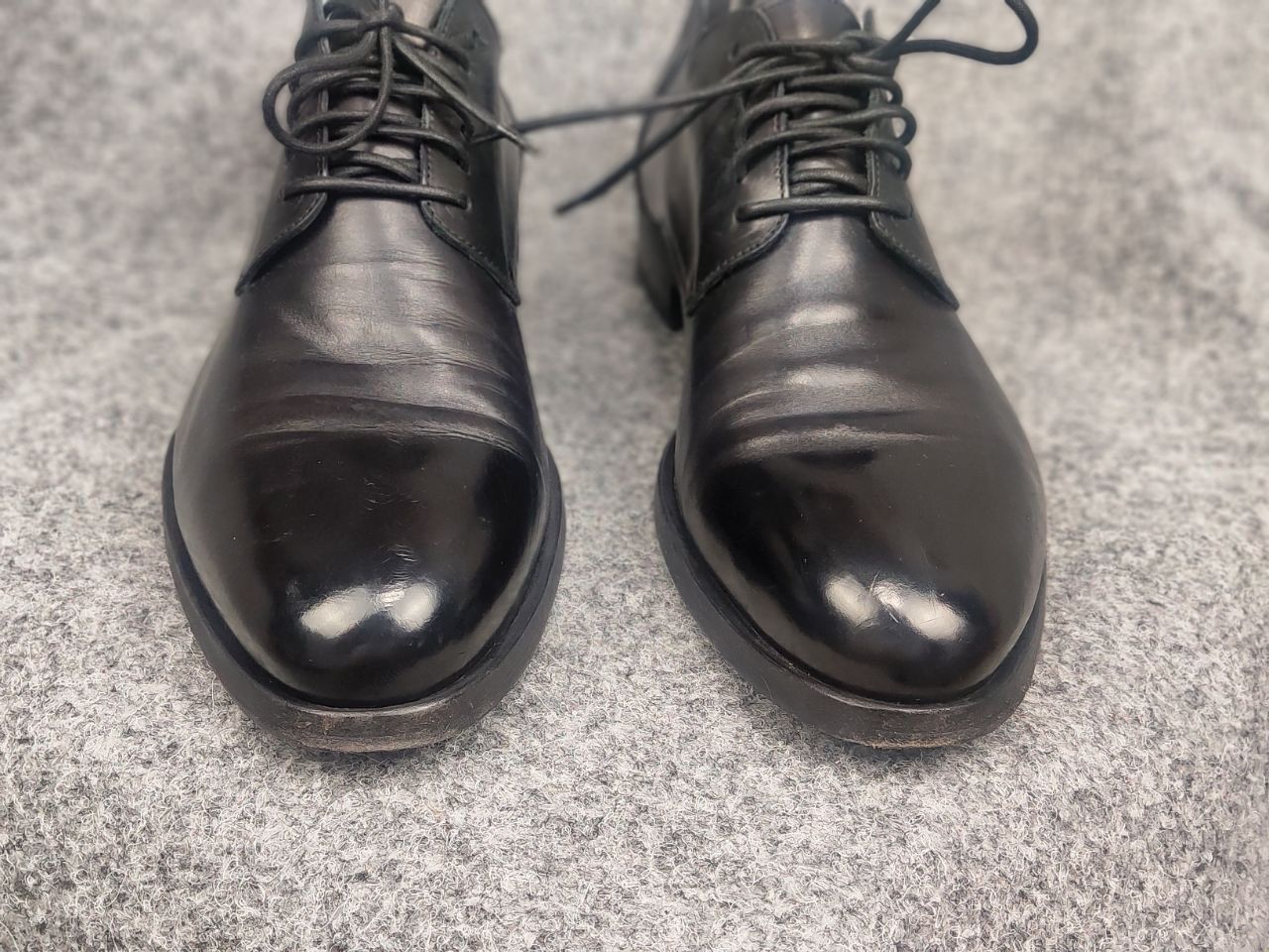 Pantanetti Pantanetti Design Black leather lace-up derby shoes Boots Size US 11 / EU 44 - 6 Thumbnail