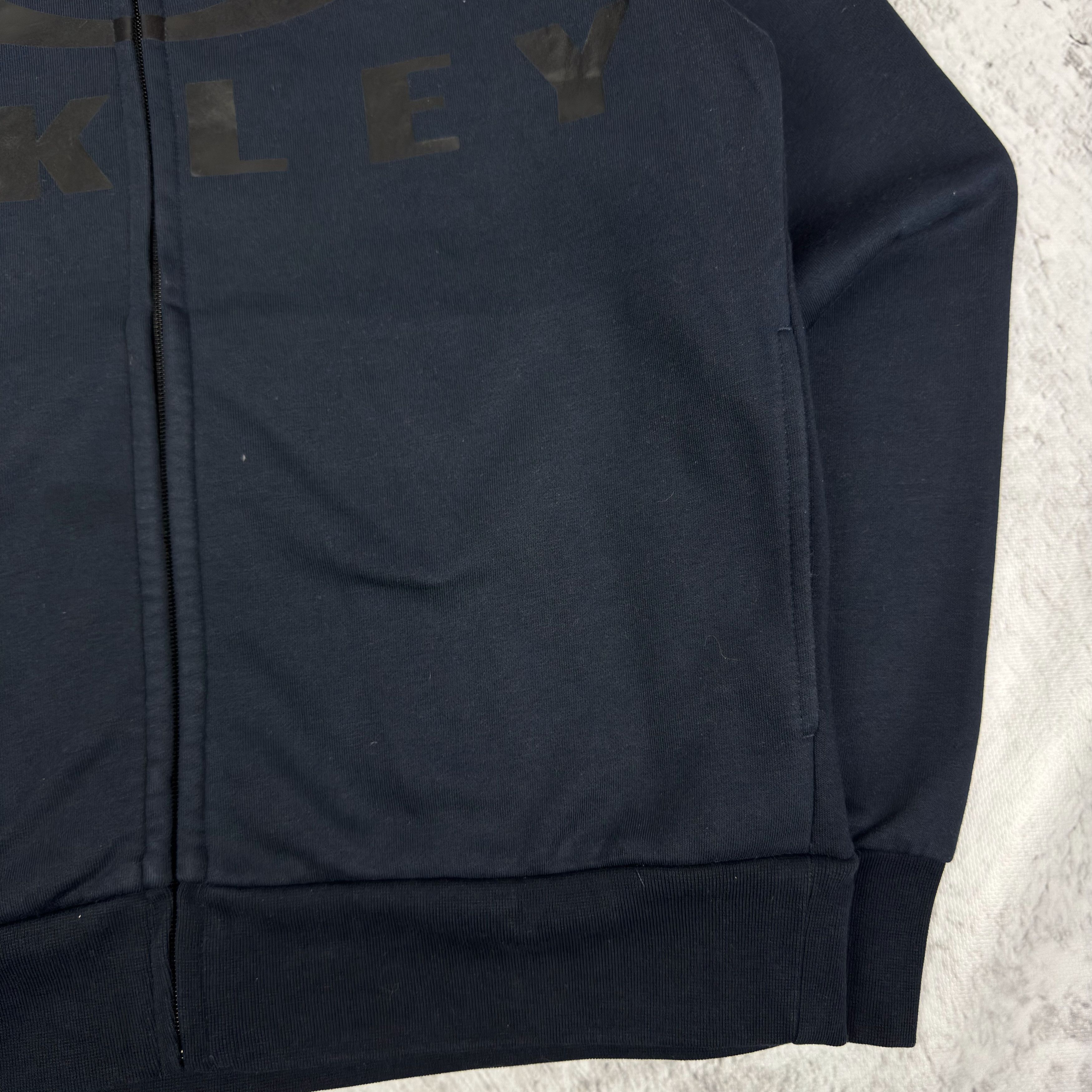 Oakley Oakley Men's Navy Gray Cotton Performance Fit Bark FZ Hoodie Size US S / EU 44-46 / 1 - 6 Thumbnail