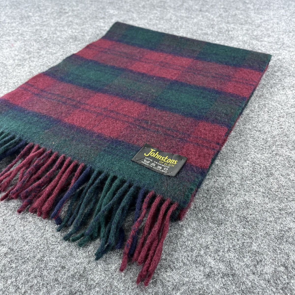 Johnstons Of Elgin × Vintage Johnstons Of Elgin Scarf / Muffler / Neckwear T1240 Size ONE SIZE - 4 Thumbnail