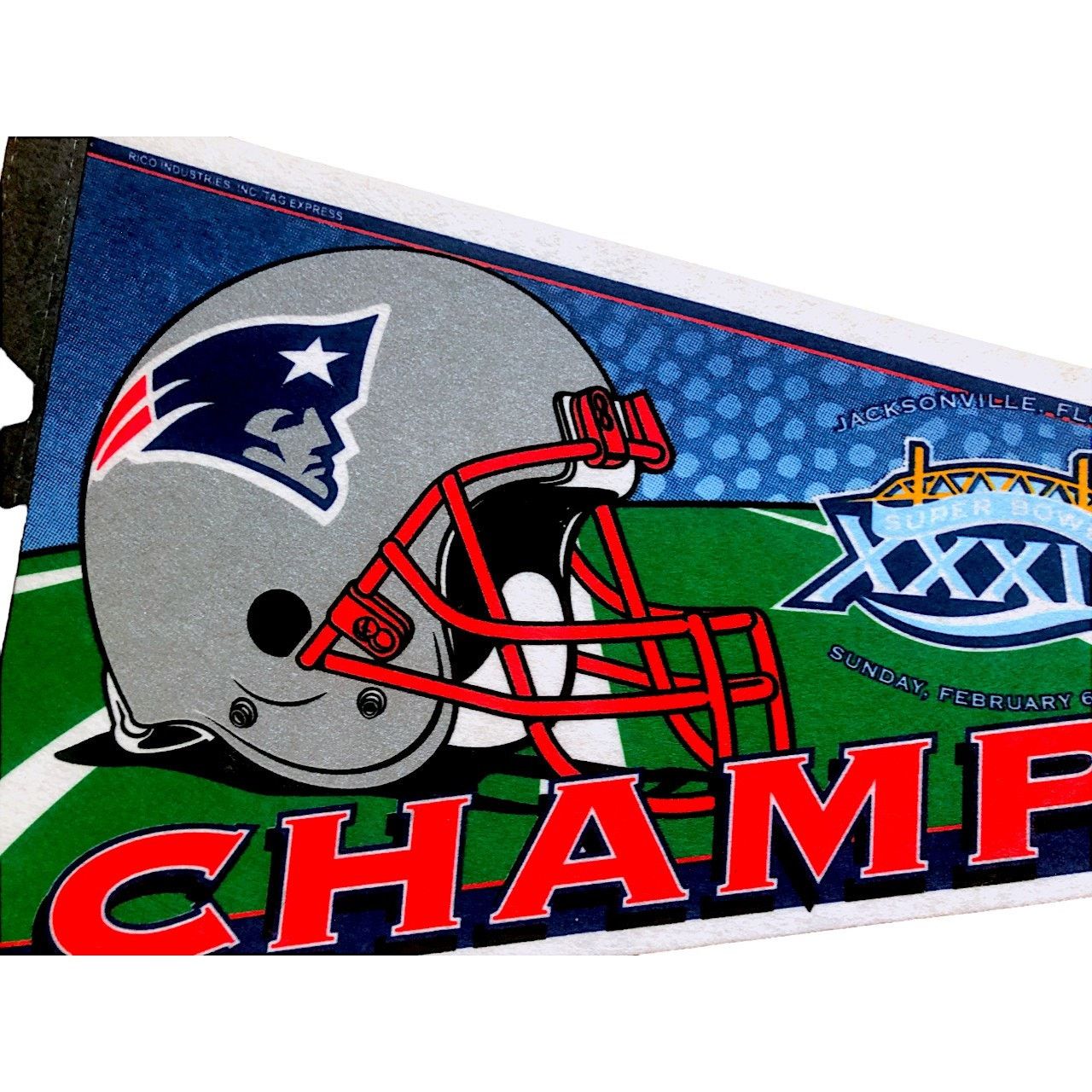 NFL New England Patriots 2005 Super Bowl XXXIX Champions Pennant Size ONE SIZE - 4 Thumbnail