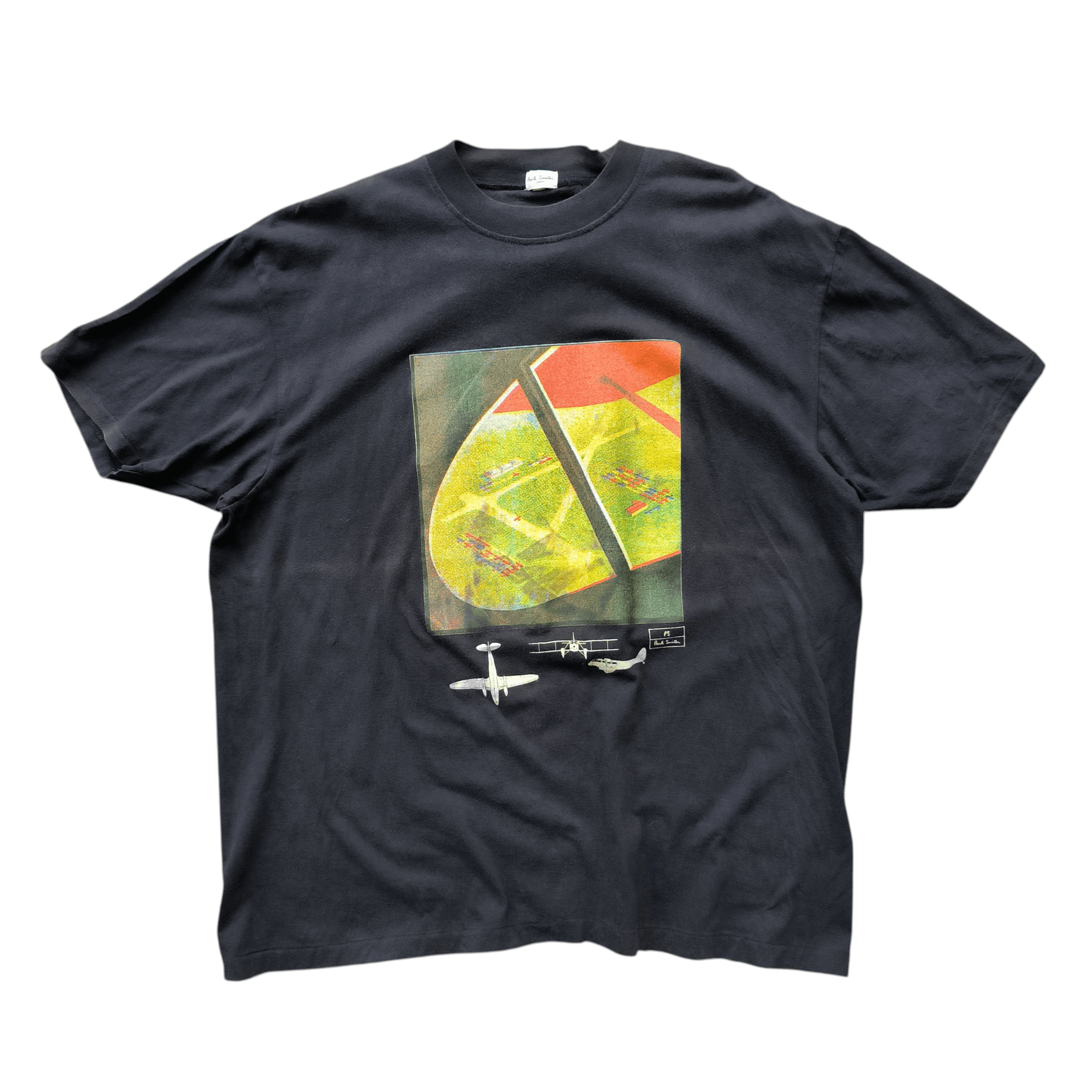 Paul Smith Vintage 1990s Paul Smith Air Plane Tee Size US L / EU 52-54 / 3 - 1 Thumbnail