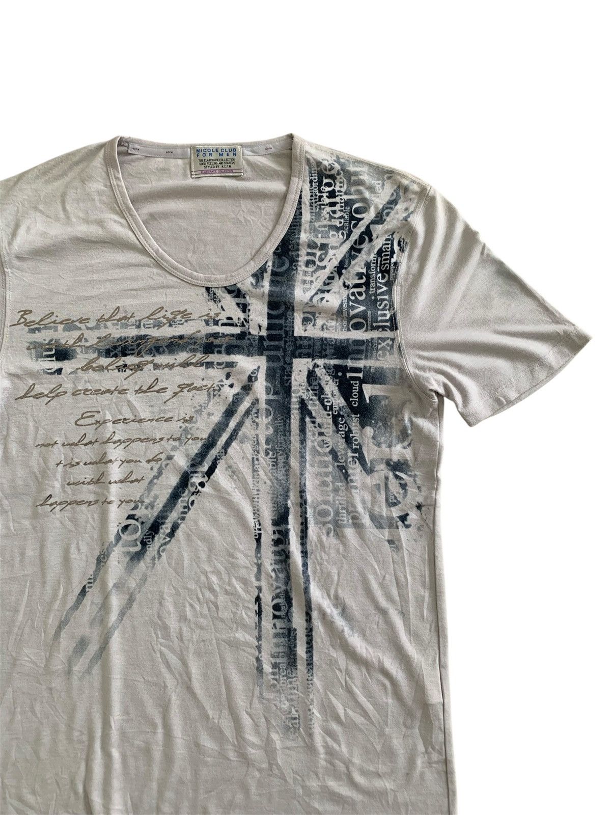 Nicole Club NCFM Nicole Club For Men Poem Printed Tshirt Size US S / EU 44-46 / 1 - 3 Thumbnail
