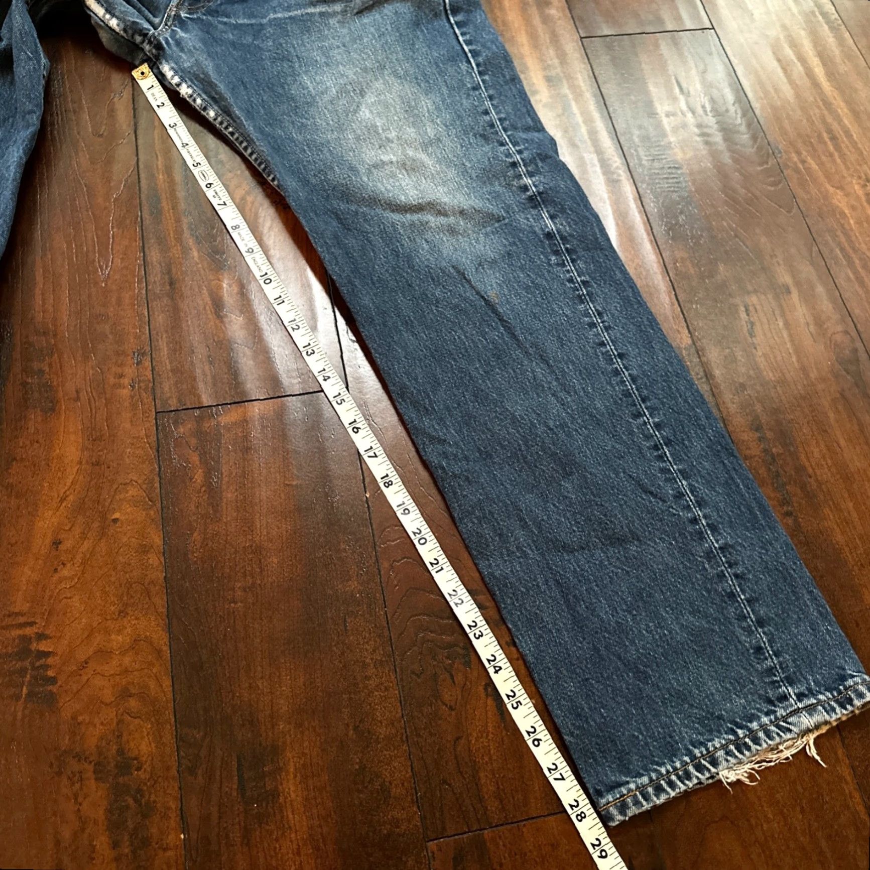 Levi's VINTAGE Levi's 501 Jeans - Men - Straight - 36x30 - Light Blue Denim - 90s Canada - Button Fly - Classic Fit Size US 36 / EU 52 - 5 Thumbnail