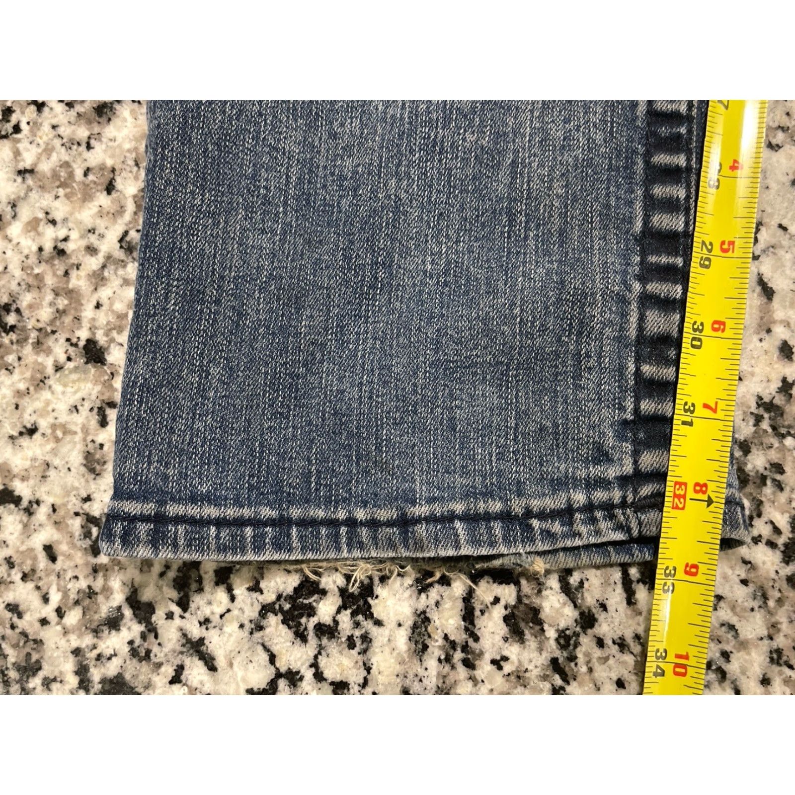 True Religion True Religion Jeans Ricky Straight 5-Pocket Denim Dark Blue Back Flap Pockets 34 x 32.5 Mens Regular 32 Inseam Size US 32 / EU 48 - 7 Thumbnail