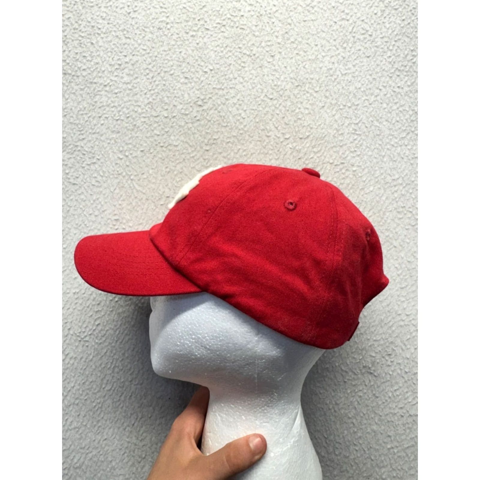 Roots Roots Red Baseball Cap With Maple Leaf Patch & Adjustable Strap - Mens Vintage Casual Size ONE SIZE - 3 Thumbnail