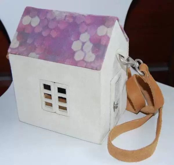 Undercover Archive But Alice's Little House Crossbody Bag-2 in White, Men's