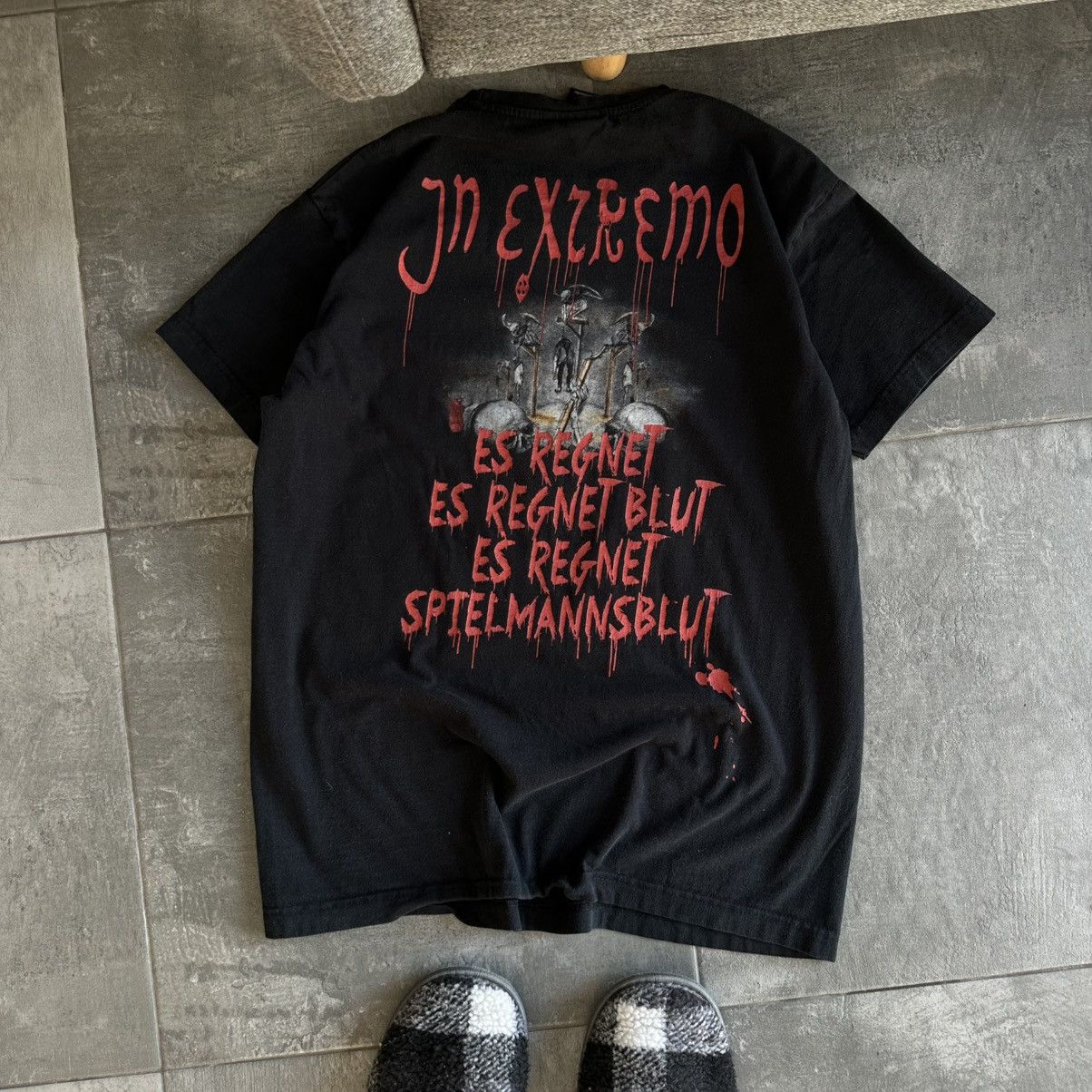 Band Tees × Designer Vintage Adult In Extremo T-shirt Big Logo Gothic Band Rock Size US M / EU 48-50 / 2 - 2 Thumbnail